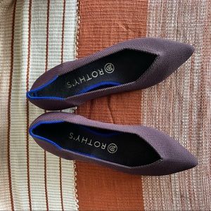 Rothy’s the point dark purple flats EUC
